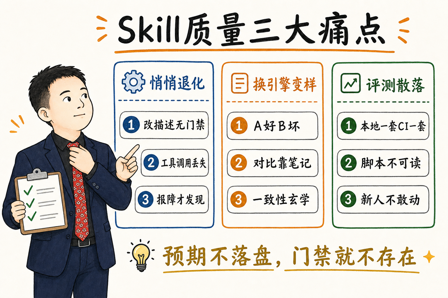 Skill 质量三大痛点