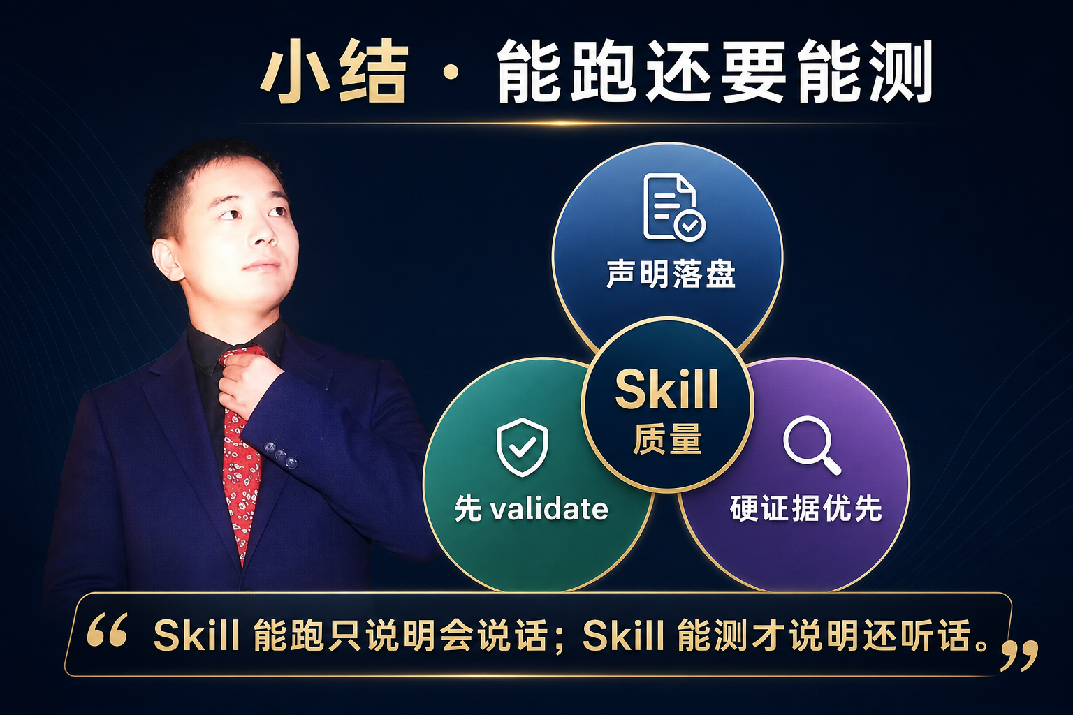 小结 能跑还要能测